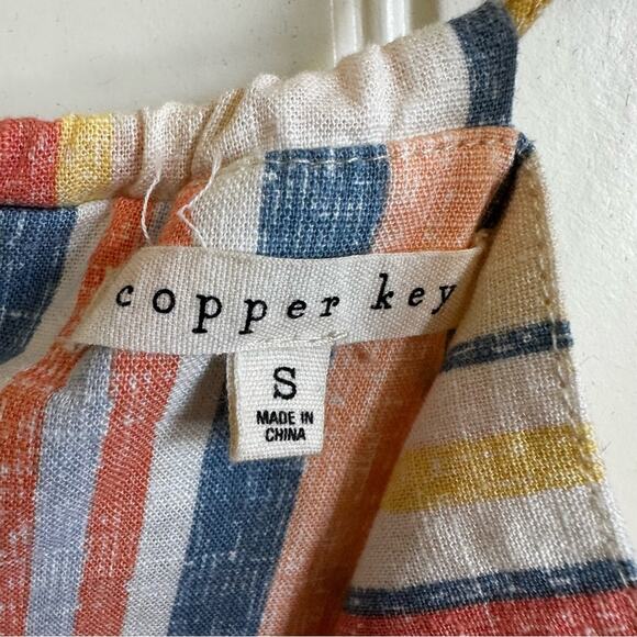 Copper key women’s dress small #cami #stripes - Picture 2 of 10